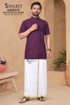 Sangeet Vidyut Viscose Rayon Half Sleeves Mens Kurta Wholesale Online